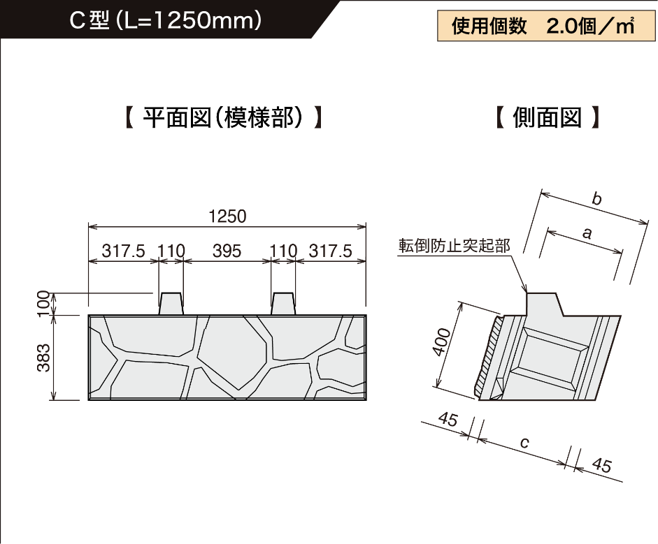 C型(L=1250mm)